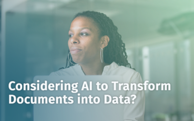 Considering AI to Transform Documents into Data?