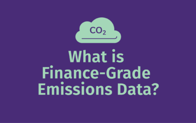 What is Finance-Grade Emissions Data?