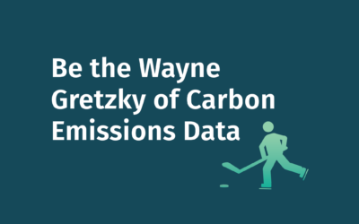 Be the Wayne Gretzky of Carbon Emissions Data