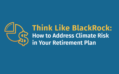 Think Like BlackRock: How to Address Climate Risk in Your Retirement Plan