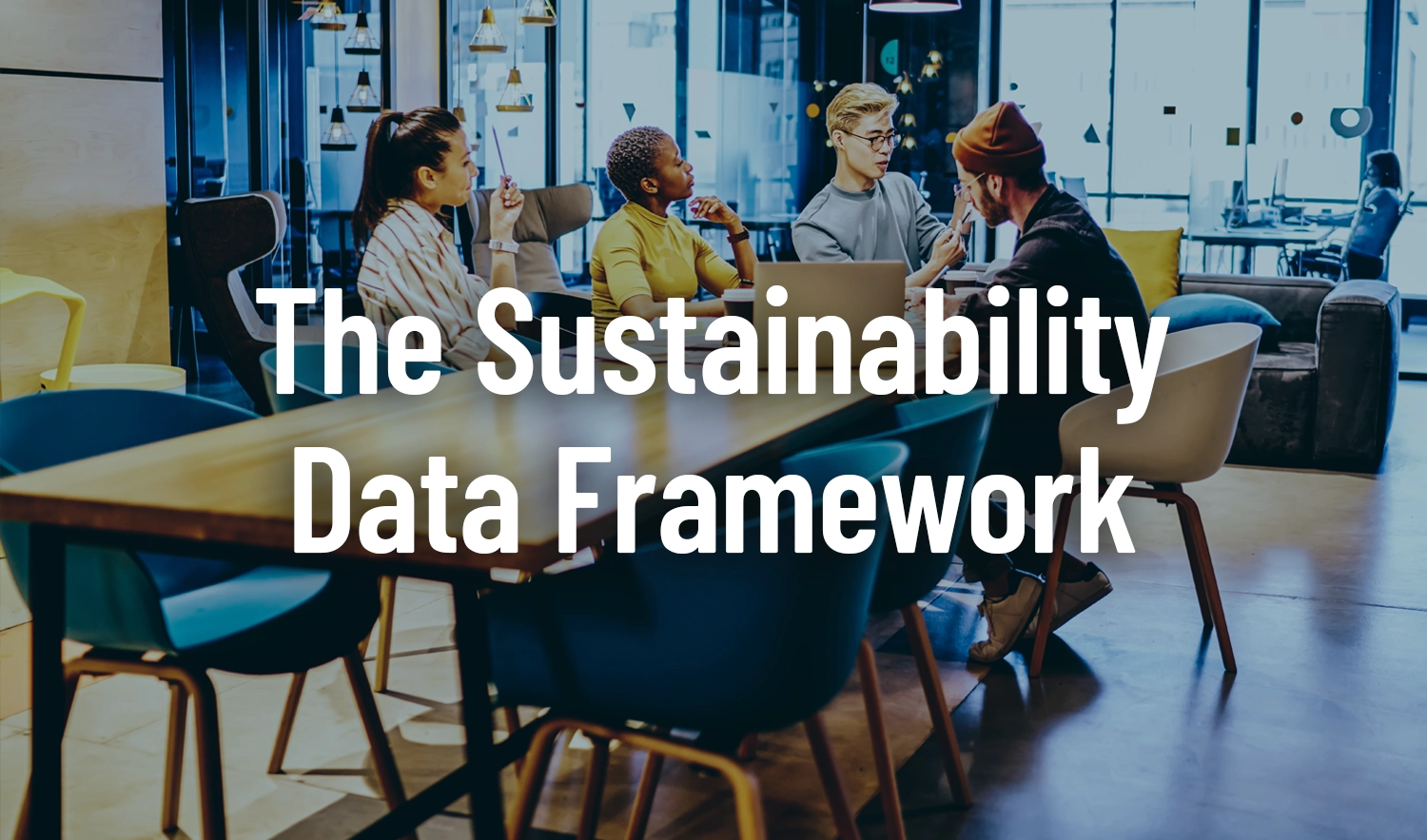 A graphic that reads The Sustainability Data Framework