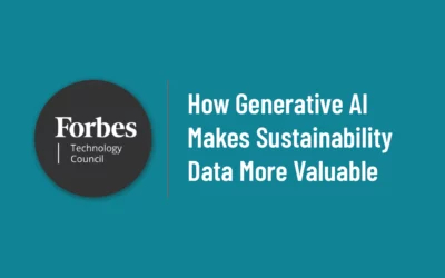 How Generative AI Makes Sustainability Data More Valuable