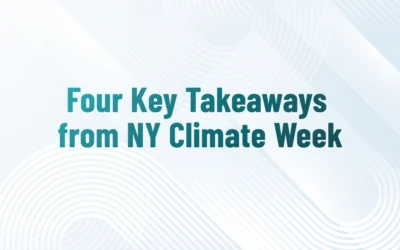 4 Key Takeaways from NY Climate Week