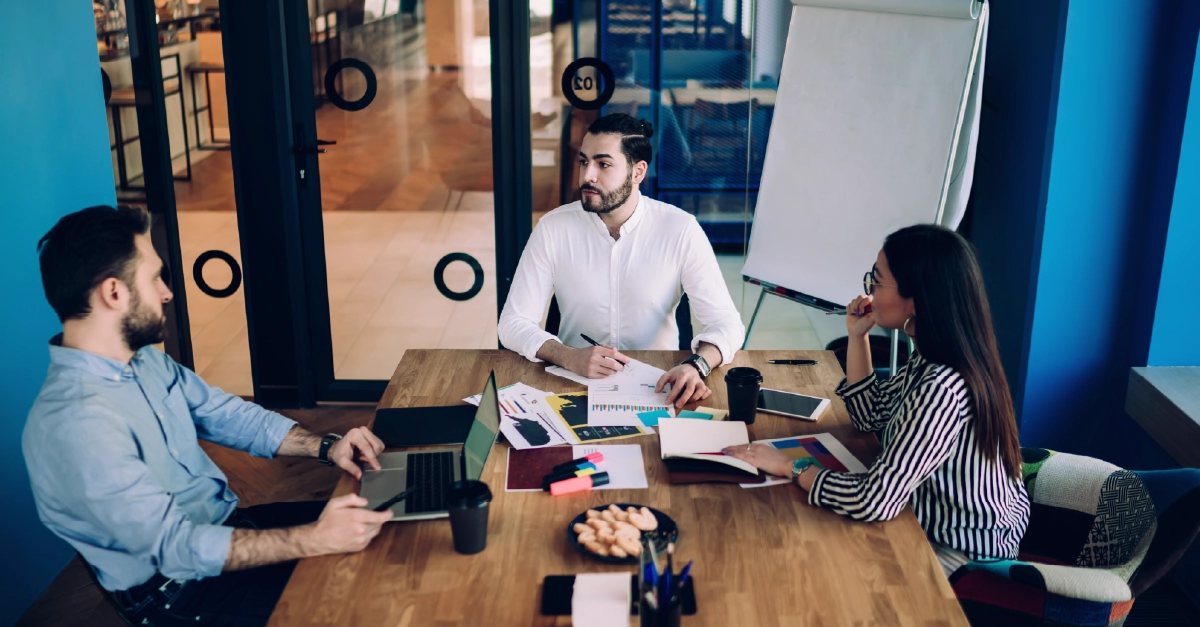 A view of an oil refinery at night