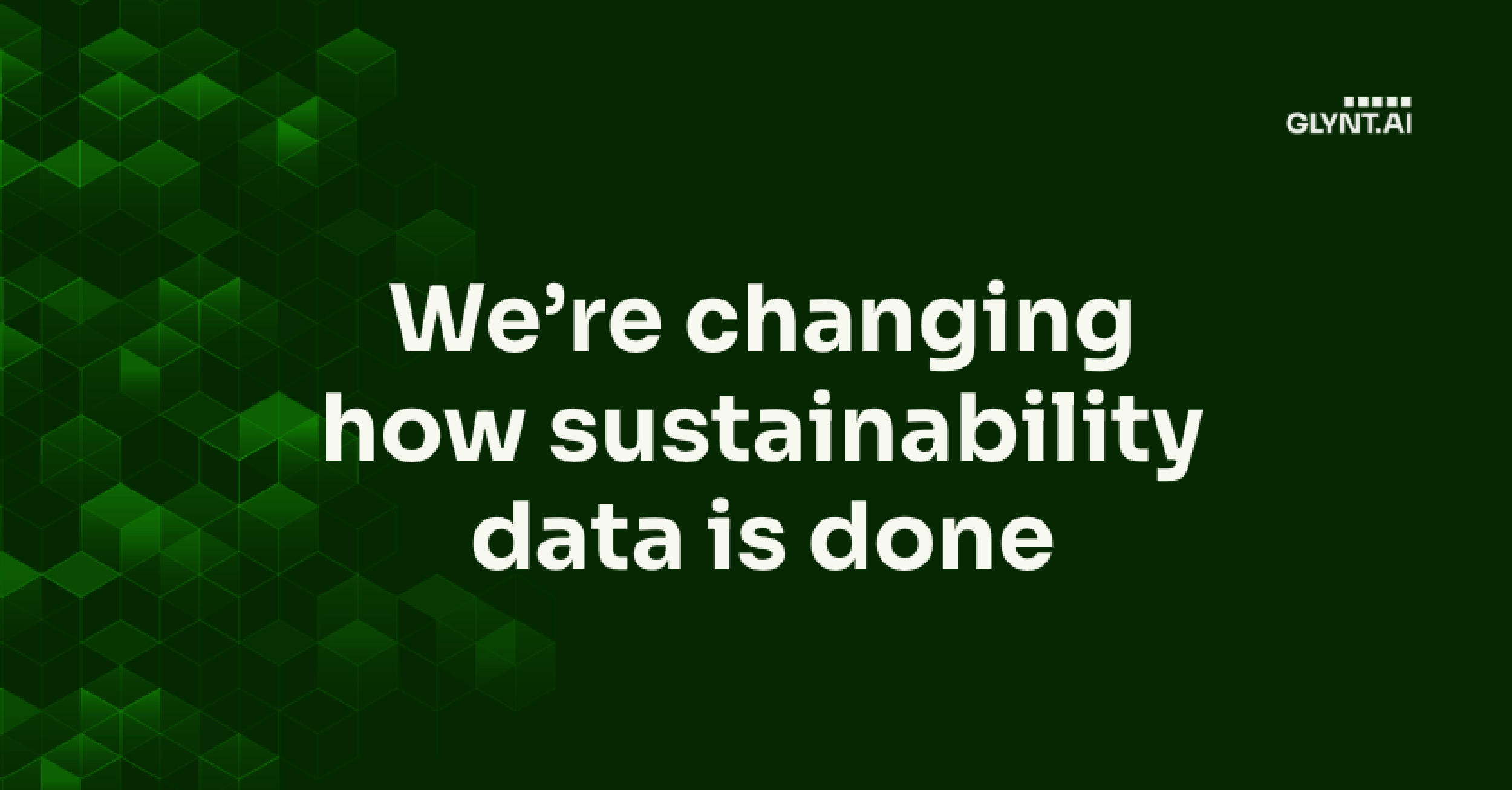 Video thumbnail that says We're changing how sustainability data is done.